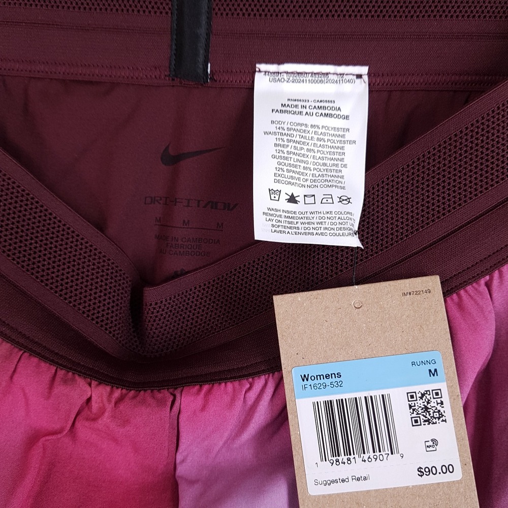 NIKE AeroSwift Faith Kipyegon Dri-FIT ADV 3" Running Shorts Womens MEDIUM Pink - Picture 4 of 7